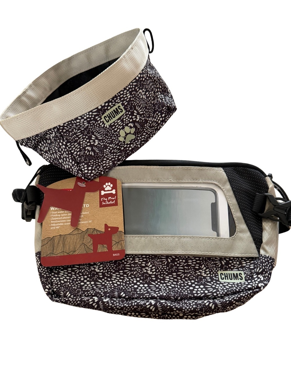 Chums Trail Dawg Waist Pack, Water Resistant Fanny Pack